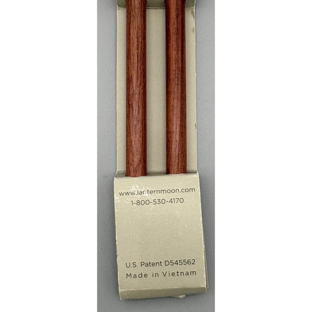 Lantern Moon Handcrafted Rosewood Crochet Knitting Needles US 15 10mm 14